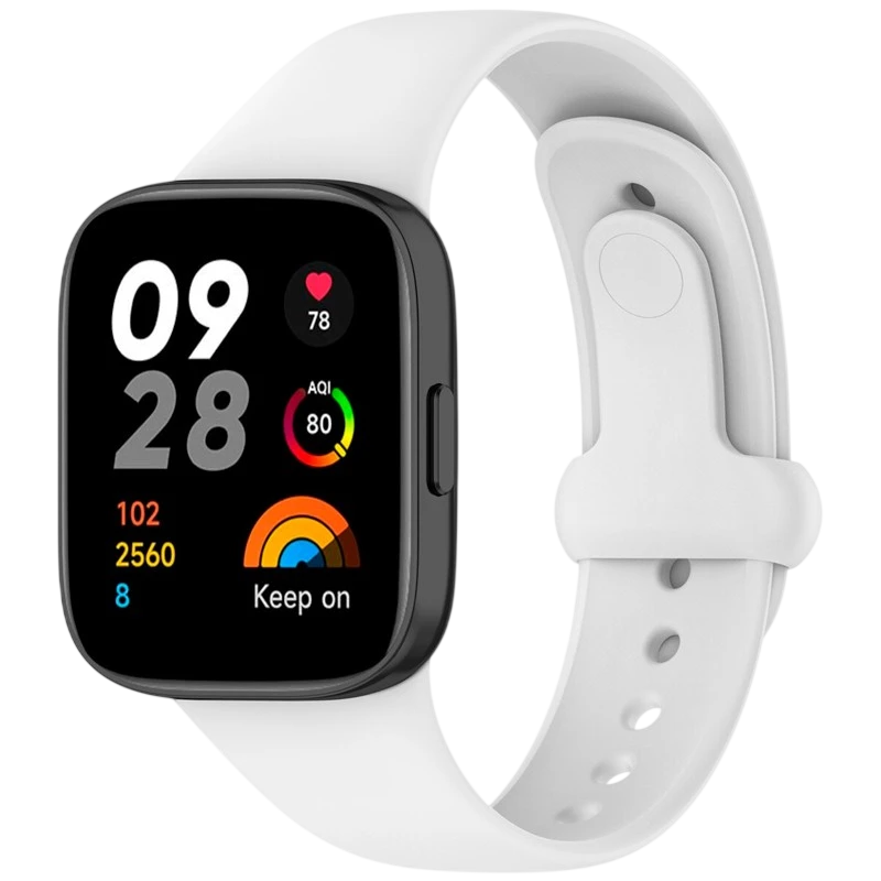 Bracelet en silicone Xiaomi Redmi Watch 3 Sports Blanc