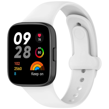 Bracelet en silicone Xiaomi Redmi Watch 3 Sports Blanc