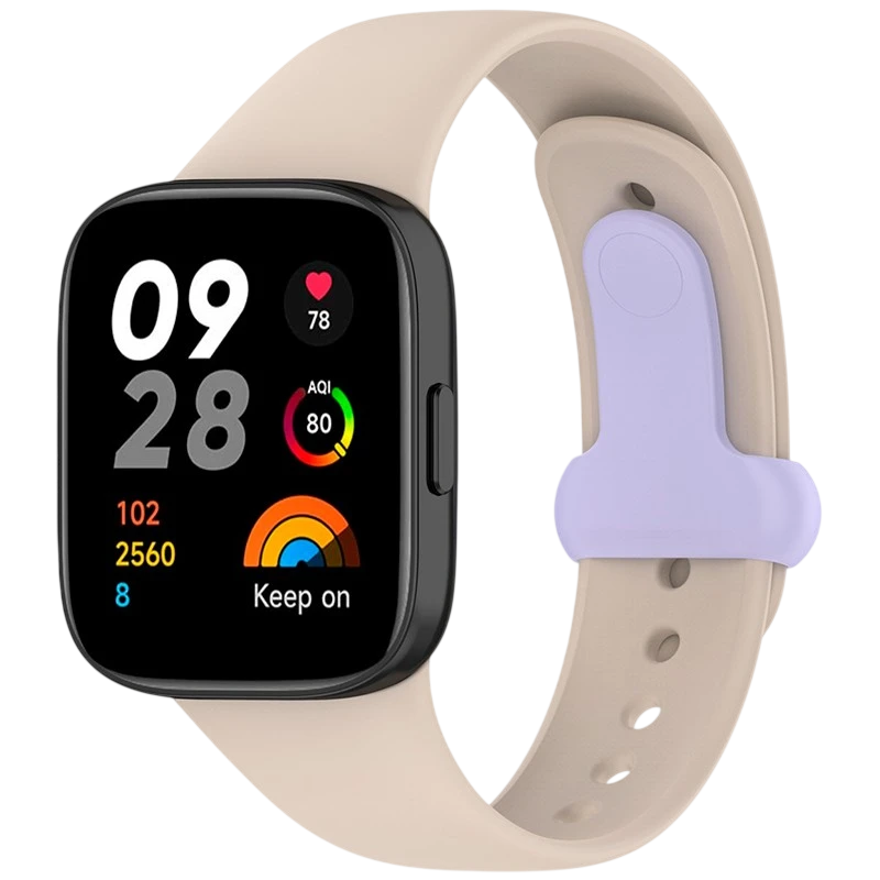 Bracelet en silicone Xiaomi Redmi Watch 3 Sports Ivoire