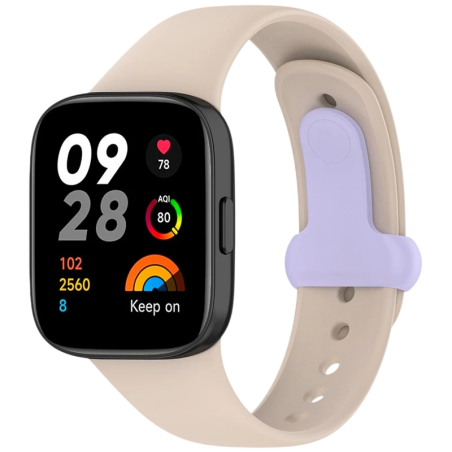 Bracelet en silicone Xiaomi Redmi Watch 3 Sports Ivoire