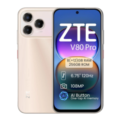 ZTE Blade V80 Pro 8Go/256Go Or 6,75 pouces IPS 120Hz 108MP IP64