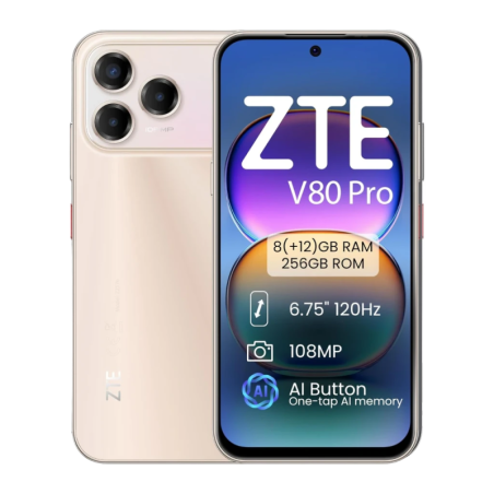 ZTE Blade V80 Pro 8Go/256Go Or 6,75 pouces IPS 120Hz 108MP IP64