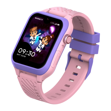 Garett Kids Essa 2 AI 4G Rose Bouton SOS Appel Vidéo GPS IP68