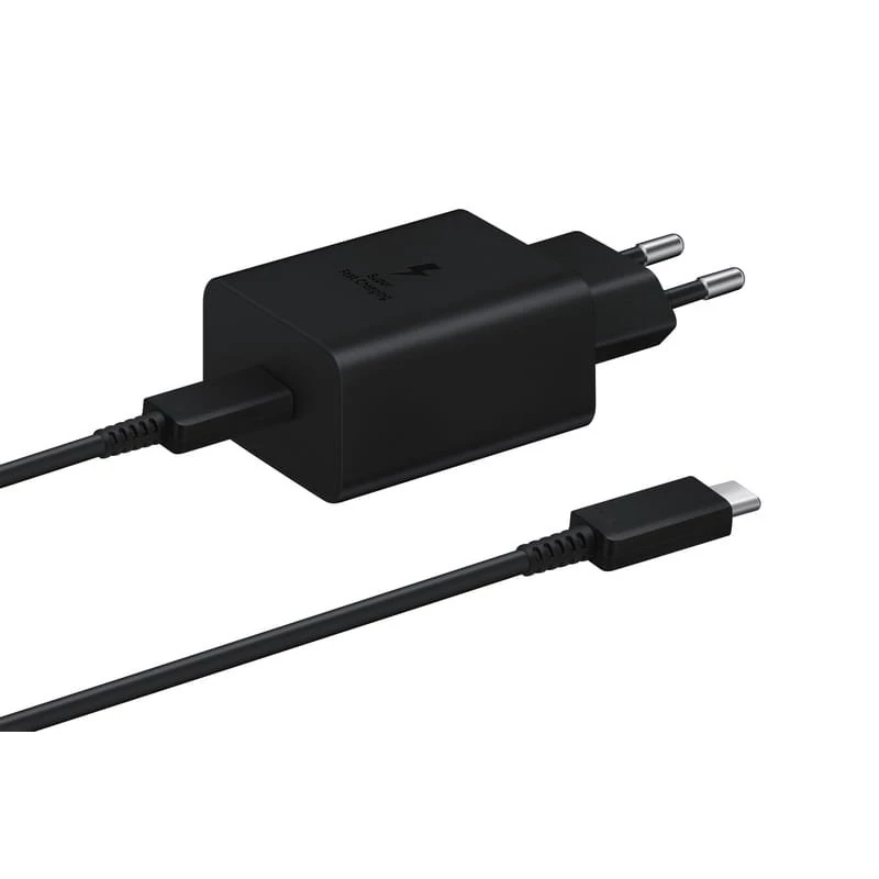 Samsung 45 W USB Type-C Charge ultra-rapide Noir - Chargeur mural avec câble