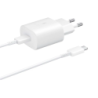 Samsung 25W USB Type-C USB Type-C Cable Super Fast Charging White - Chargeur mural