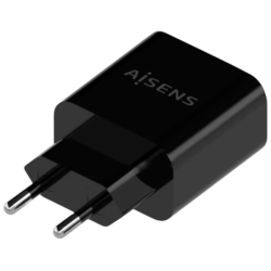 Aisens A110-0682 20W USB-C USB-A Noir - Chargeur mural