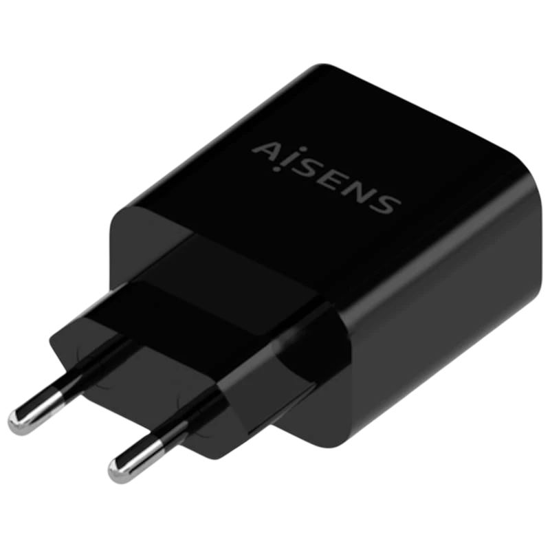 Aisens A110-0682 20W USB-C USB-A Noir - Chargeur mural