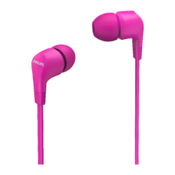Écouteurs Philips In-Ear Jack 3,5 mm Rose TAE1105