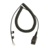 Câble pour casque Jabra QD vers RJ10 spiralé 2 m RJ-10
