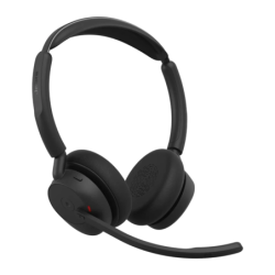Casque Jabra Evolve3 45 Stereo USB-C Réduction de Bruit Active Serre-tête Bluetooth 5.3 Noir