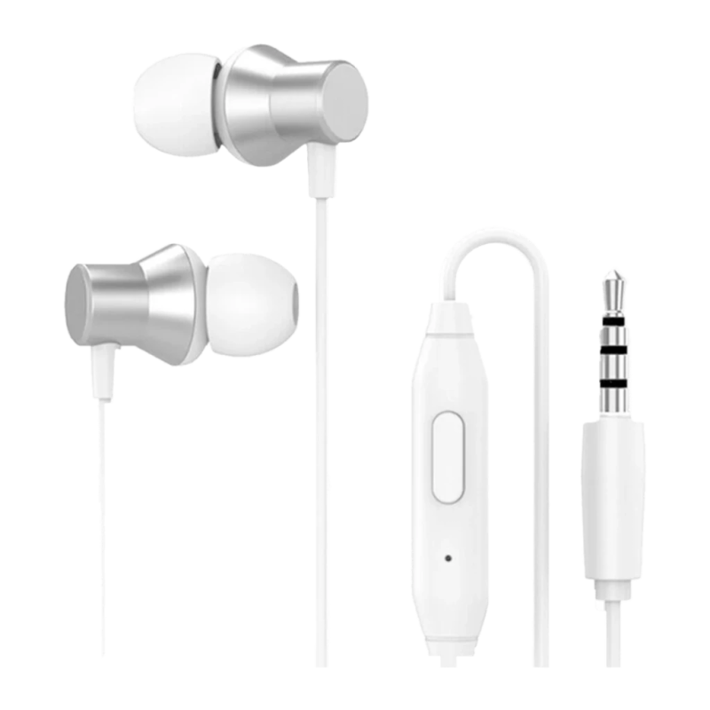 Écouteurs Lenovo HF130 In-Ear Jack 3,5 mm Blanc