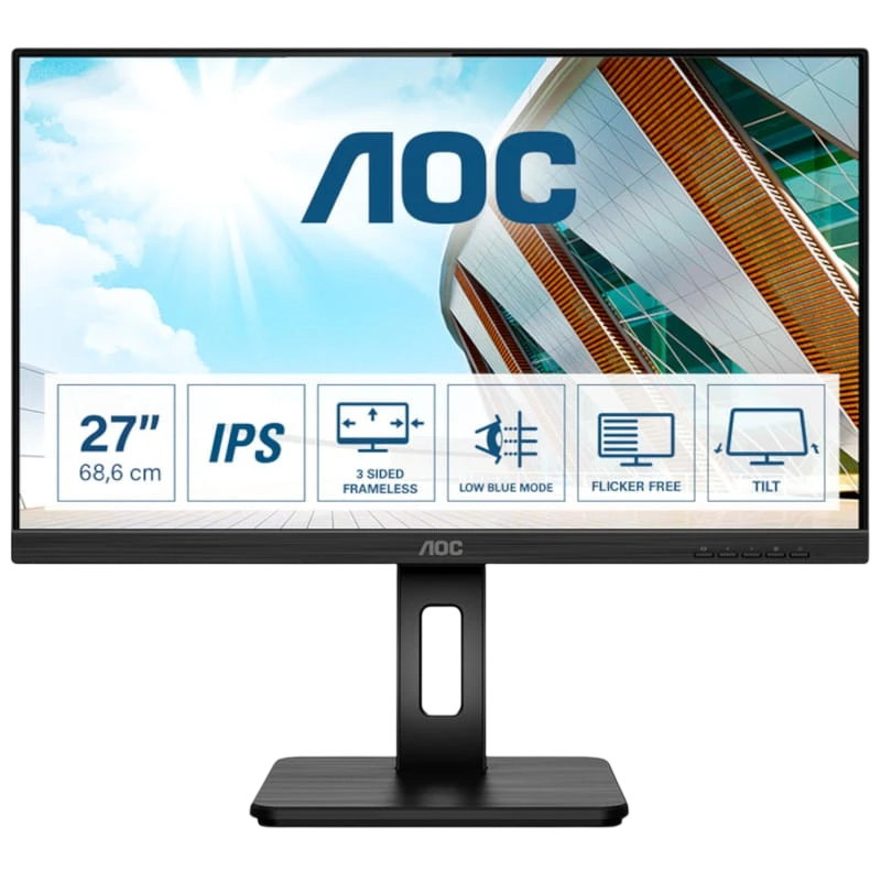 AOC 27P2Q Noir 27 pouces Full HD IPS 4ms Écran