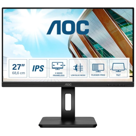 AOC 27P2Q Noir 27 pouces Full HD IPS 4ms Écran