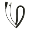 Câble casque Jabra Quick Disconnect vers RJ-10 spiralé 2 m