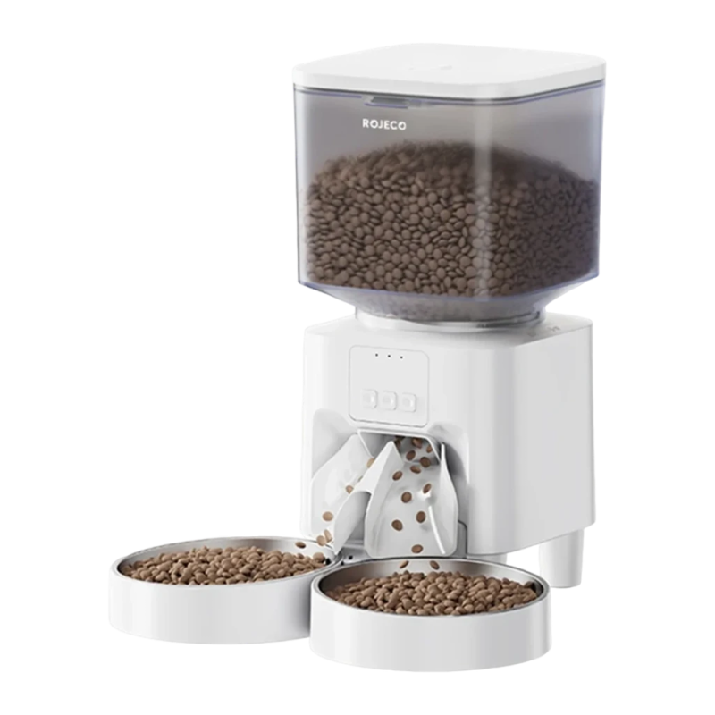 Distributeur Automatique Rojeco Double 4,5L WiFi App Blanc