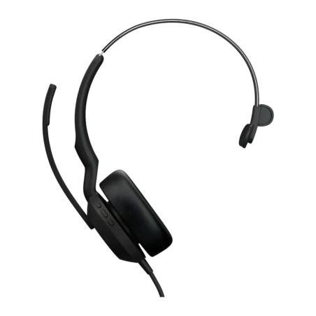 Casque de bureau Jabra Evolve2 50 UC Mono USB-C/A Réduction de bruit Arceau Noir