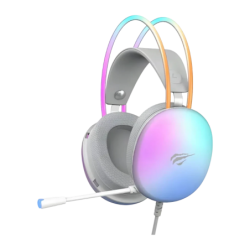 Casque Gaming Havit Microphone Boom Blanc H2037D