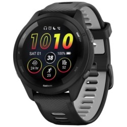 Garmin Forerunner 265 46 mm Noir/Gris 1,3 pouces AMOLED GPS 15 jours 5ATM Smartwatch
