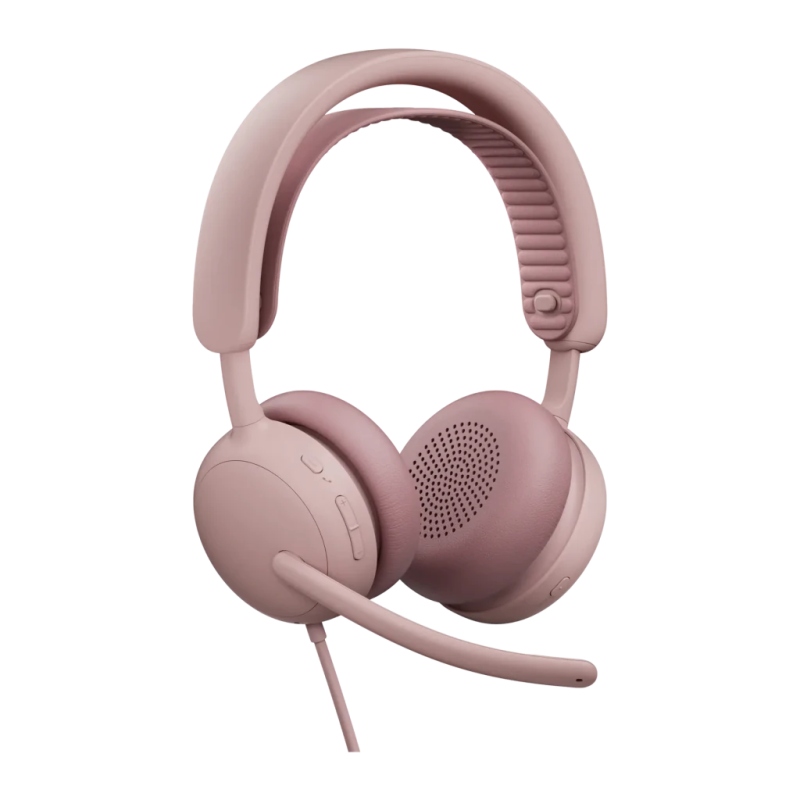 Casque Logitech Zone Wired 2 Arceau USB-C / USB-A Rose