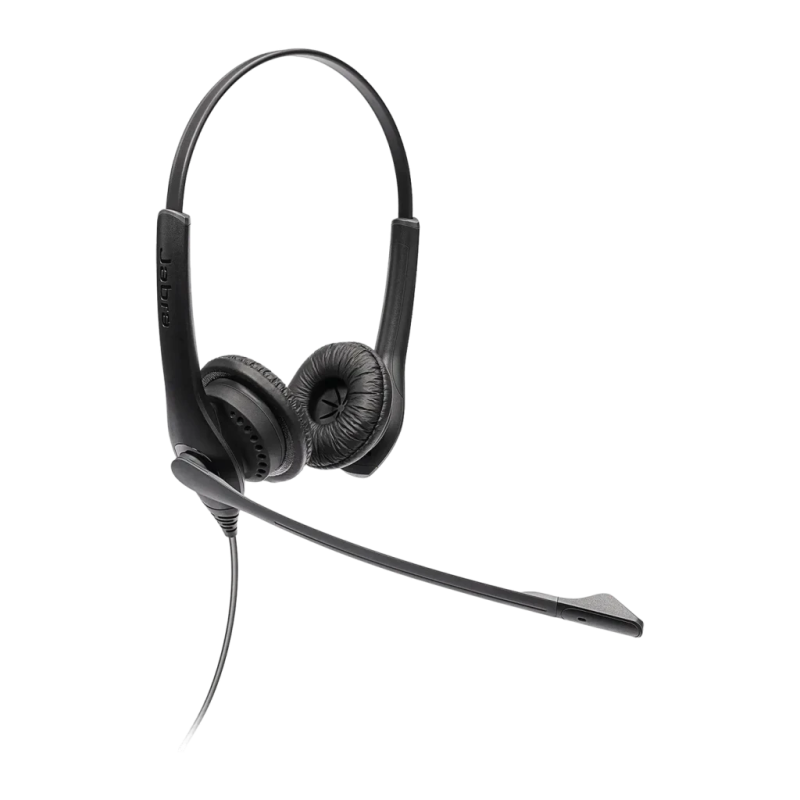 Casque micro Jabra Biz 1100 EDU Duo Réduction de Bruit Serre-tête USB Noir