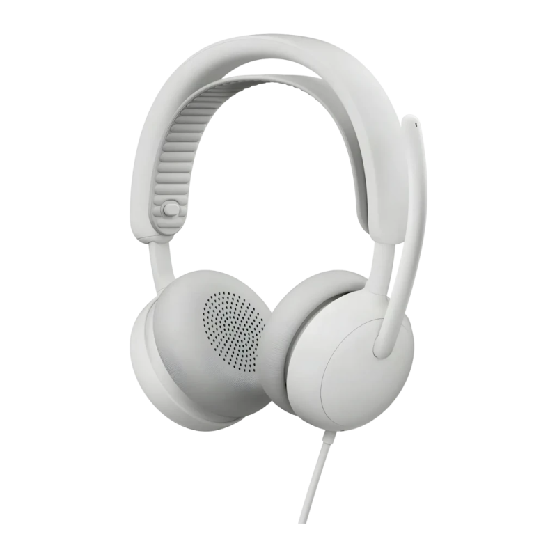 Casque Logitech Zone Wired 2 Arceau USB-C / USB-A Blanc Cassé