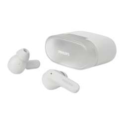 Écouteurs Philips TWS In-Ear Bluetooth 5.4 7h (25h avec étui) Blanc TAT2000