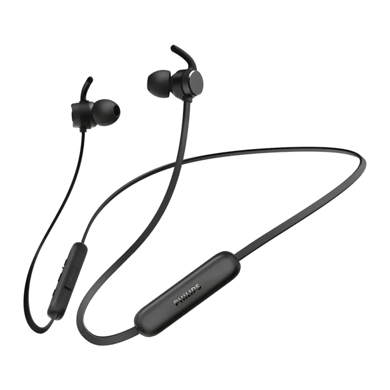 Écouteurs Philips In-Ear Neckband Bluetooth 5.3 8h Noir TAE1209