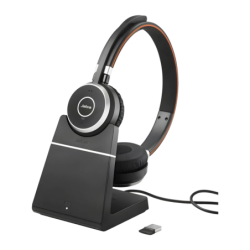 Casque Jabra Evolve 65 UC Stereo Arceau Bluetooth Sans Fil 12h Noir