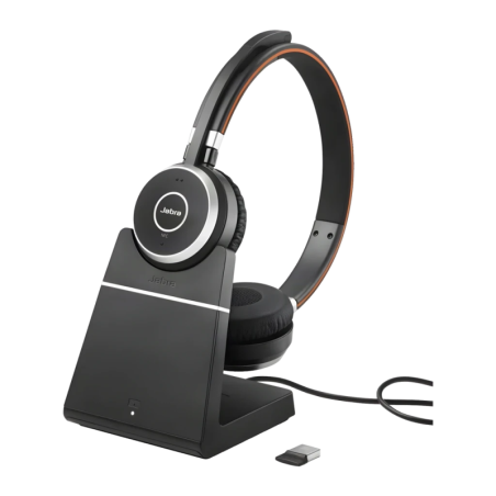 Casque Jabra Evolve 65 UC Stereo Arceau Bluetooth Sans Fil 12h Noir