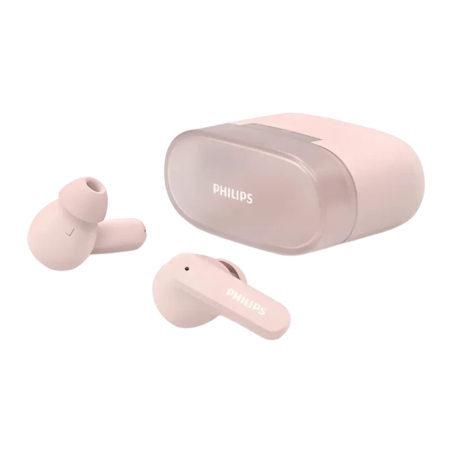 Écouteurs Philips TWS Bluetooth 5.4 7h (25h avec étui) Rose TAT2000