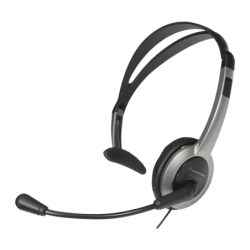 Casque de bureau Panasonic Réduction de bruit Serre-tête Monoaural Gris RP-TCA430
