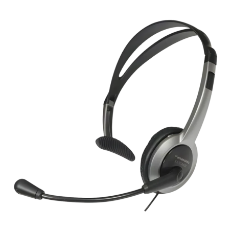 Casque de bureau Panasonic Réduction de bruit Serre-tête Monoaural Gris RP-TCA430