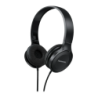 Casque Panasonic Supra-Aural Filaire Jack 3,5 mm Noir RP-HF100ME