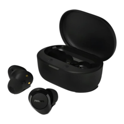 Écouteurs Philips TWS Bluetooth 6.0 18h Noir TAT1300