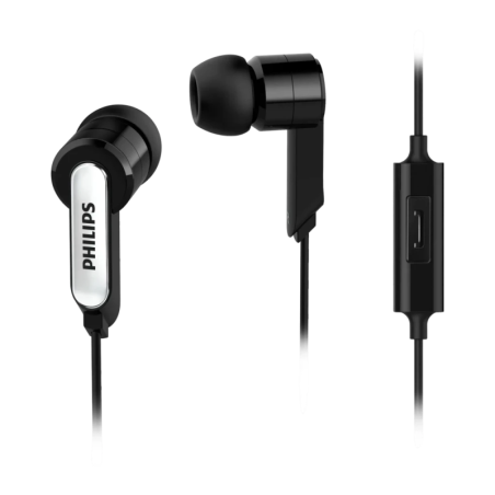 Écouteurs Philips In-Ear Câble Jack Noir SHE1405