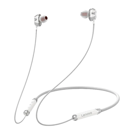 Écouteurs Lenovo HE08 In-Ear Neckband Bluetooth 5.0 12h Blanc