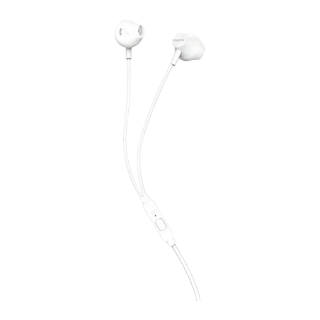 Écouteurs Philips Intra-Auriculaires Câble Jack 3,5mm Blanc TAUE101