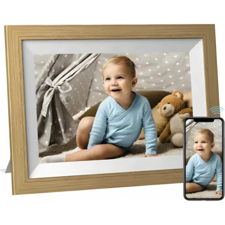 Cadre photo numérique Kodak 32 Go Blanc WiFi Tactile 10,1 pouces RCF-1012W