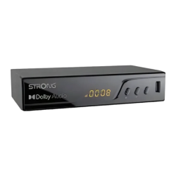Décodeur TNT Strong Noir 4K Ultra HD PVR Enregistrement USB SRT8250