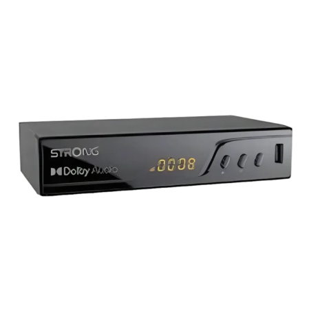 Décodeur TNT Strong Noir 4K Ultra HD PVR Enregistrement USB SRT8250