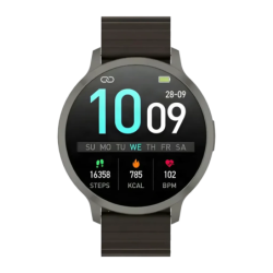 Ksix Core 3 Max Noir Appels Bluetooth Fréquence cardiaque, SpO2 Batterie 15 Jours