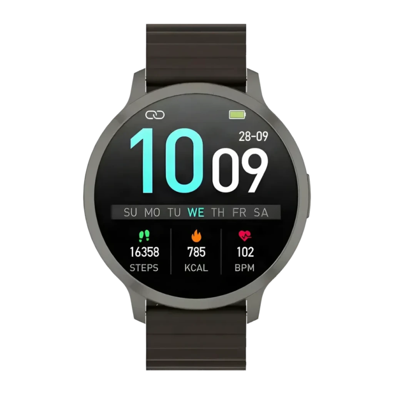 Ksix Core 3 Max Noir Appels Bluetooth Fréquence cardiaque, SpO2 Batterie 15 Jours