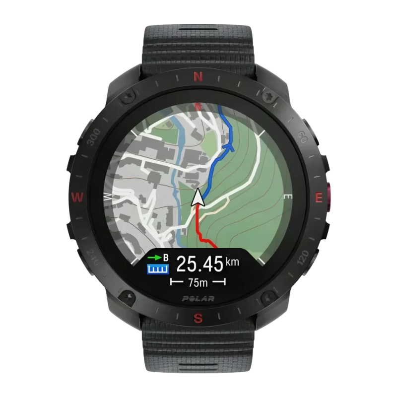 Polar Grit X2 Pro 48,6mm GPS Cartes hors ligne Batterie 10 Jours Noir