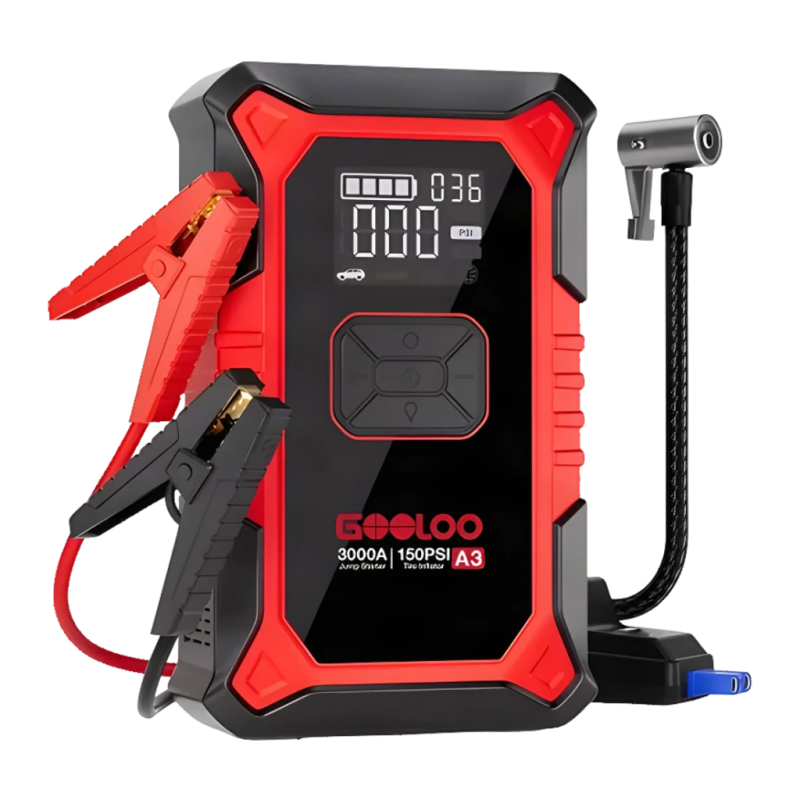 Démarreur de Batterie GOOLOO A3 3000A jusqu'à 9L Essence / 6,5L Diesel