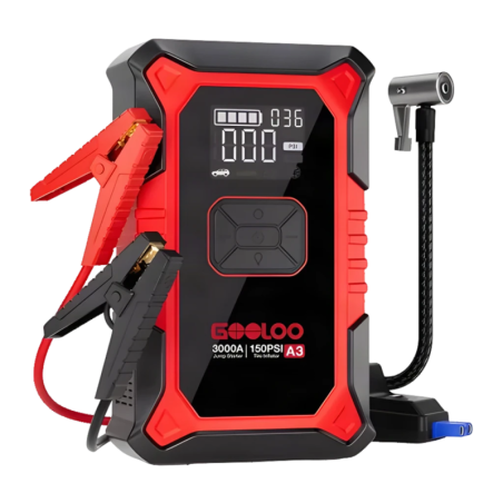 Démarreur de Batterie GOOLOO A3 3000A jusqu'à 9L Essence / 6,5L Diesel