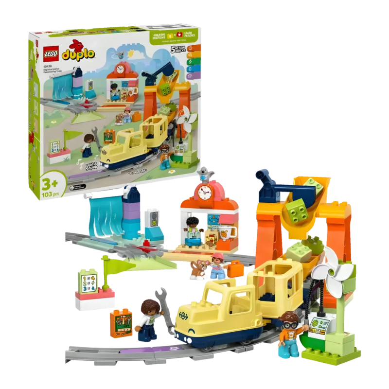 LEGO DUPLO Grand Train Interactif 10428 103 pièces 3+ ans