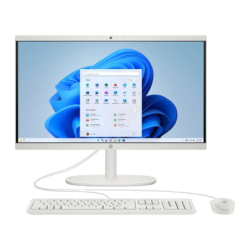 All-in-One HP 8 Go/512 Go SSD Blanc Intel N100 21,4 pouces Windows 11 Home 22-dg0041ns