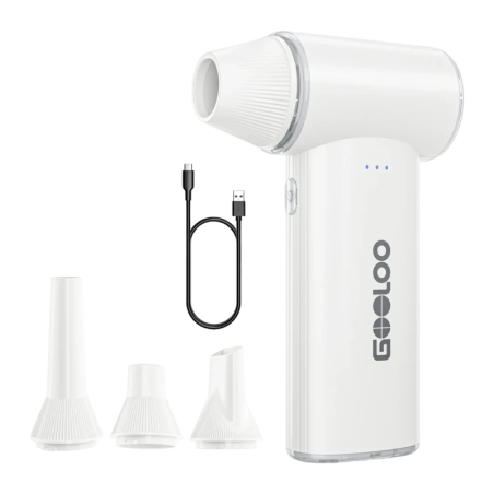Souffleur électrique GOOLOO F3 Blanc Rechargeable USB-C 4 buses