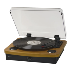 Platine vinyle Denver 33 1/3, 45, 78 RPM Bluetooth, USB 2.0, SD Noir VPL-230LW
