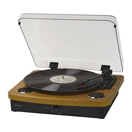 Platine vinyle Denver 33 1/3, 45, 78 RPM Bluetooth, USB 2.0, SD Noir VPL-230LW